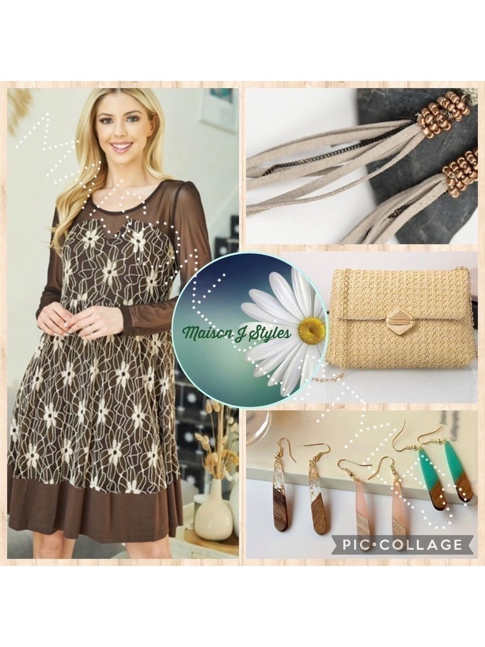 🔜 COMING SOON! New arrivals! Dresses jewelry straw bags and more! Boho spring